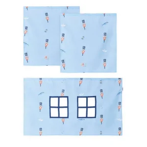Hoppekids Curtain for Mid-High Bed - TIN SOLDIER - Multiple Sizes