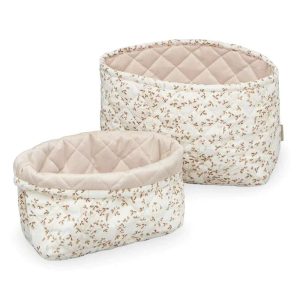 Cam Cam Copenhagen Quilted Storage Baskets - 2 pcs. - OCS - Lierre/Almond
