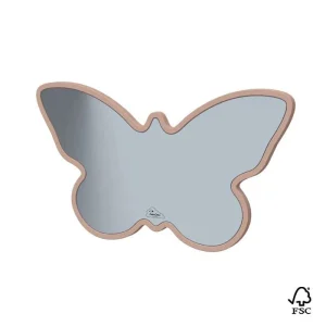Cam Cam Copenhagen Children's mirror - Butterfly - FSC 100% - Dusty Rose