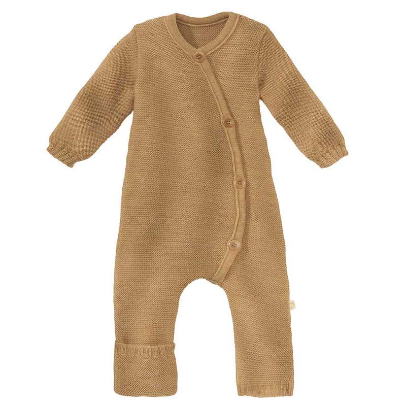 Disana Knitted Jumpsuit - Merino Wool - Caramel - Image 2