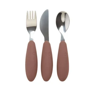 BIBS Dinner Cutlery Set w. 3 Parts - Woodchuck