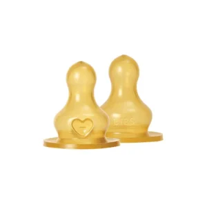 BIBS Bottle - Accessories - Teat - Natural Rubber/Round - 2-Pack - Medium Flow