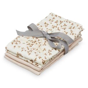 Cam Cam Copenhagen Washcloths - 4-pack - GOTS - Mix Lierre/Mandel