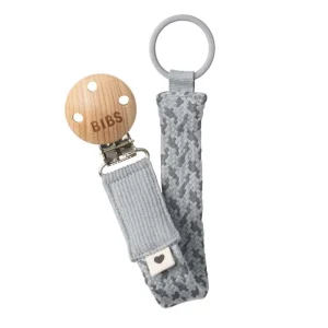 BIBS Accessories - Paci Braid Pacifier Strap - Cloud/Iron