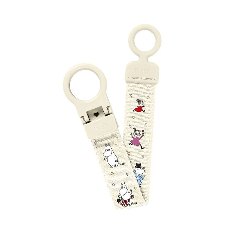 BIBS Accessories - Pacifier Clip - Loop - Moomins - Ivory - Image 2