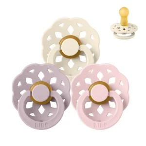 BIBS Round Boheme Pacifier - Sampler - 3 pcs. - sz. 2 - Soft and Gentle