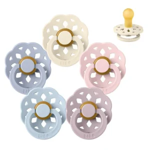 BIBS Round Boheme Pacifier - Sample pack - 5 pcs. - sz. 1 - The Babyshower Collection