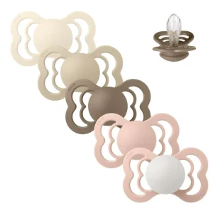 BIBS Supreme Pacifier - Multipack - 5 pcs. - Size 2 - Soft and Earthy