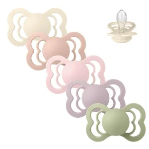 BIBS Supreme Pacifier - Multipack - 5 pcs. - Str. 2 - Springtime in Paris