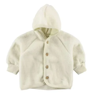 Engel Natur Cardigan/Jacket with Hood - Natural