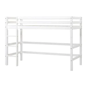Hoppekids ECO Dream - Mid-High Bed - 90x200 cm. - White
