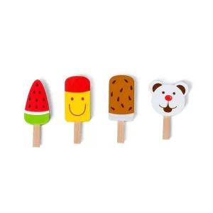 MaMaMeMo Wooden Food - 4 Ice Pops