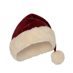 Konges Sløjd Santa Hat in Soft Velvet - Red Dahlia