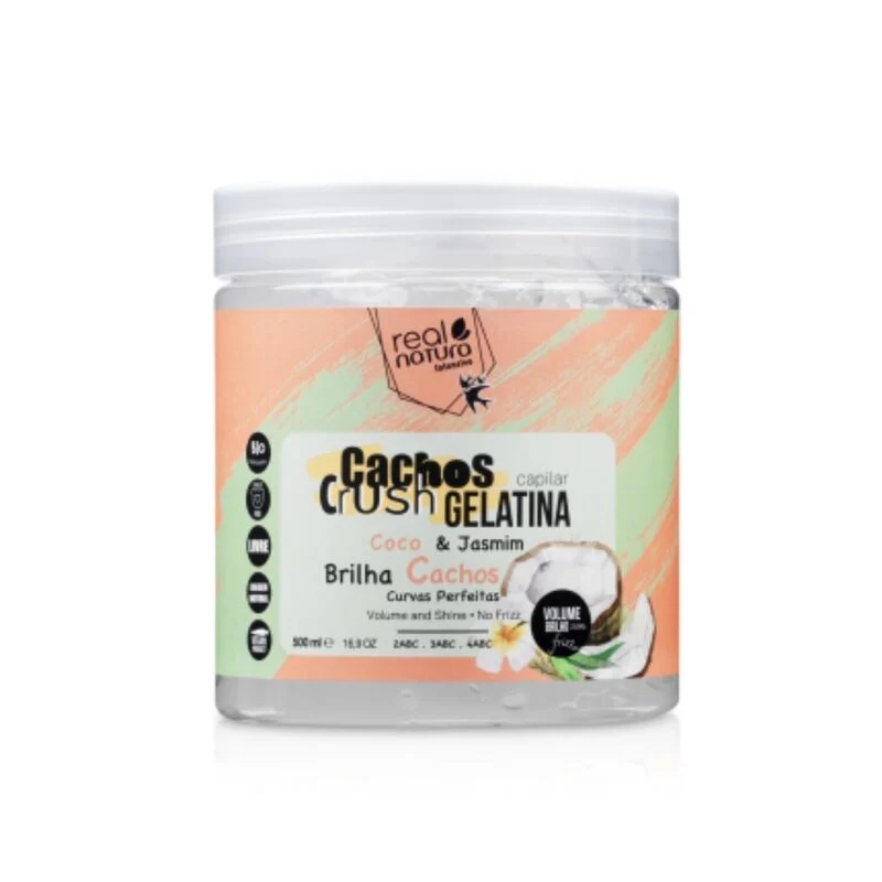 REAL NATURA - Gelatina Capilar Crush - Côco & Jasmim 500ml - Image 2